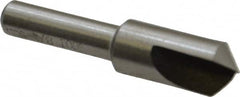 Interstate - 3/8" Head Diam, 1/4" Shank Diam, 1 Flute 100° High Speed Steel Countersink - Exact Tool & Supply