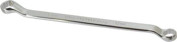 Proto - 12mm x 14mm 12 Point Offset Box Wrench - Double End, 9-1/16" OAL, Steel, Polished Finish, 7.5° Offset - Exact Tool & Supply