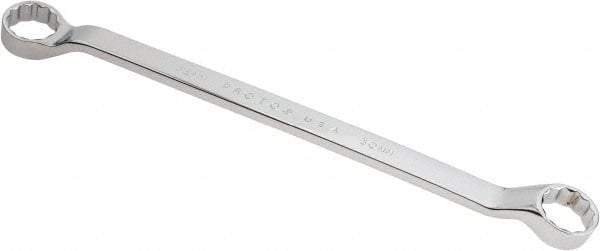 Proto - 30mm x 32mm 12 Point Offset Box Wrench - Double End, 17-7/32" OAL, Steel, Polished Finish, 7.5° Offset - Exact Tool & Supply