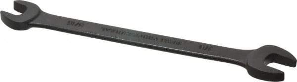 Proto - 5/16" x 3/8" Standard Open End Wrench - 5-1/4" OAL, Double End, Black Finish, 15° Head Angle - Exact Tool & Supply