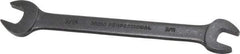 Proto - 3/8" x 7/16" Standard Open End Wrench - 5-7/8" OAL, Double End, Black Finish, 15° Head Angle - Exact Tool & Supply