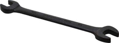 Proto - 7/16" x 1/2" Standard Open End Wrench - 6-7/16" OAL, Double End, Black Finish, 15° Head Angle - Exact Tool & Supply