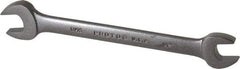 Proto - 1/2" x 9/16" Standard Open End Wrench - 7-7/64" OAL, Double End, Black Finish, 15° Head Angle - Exact Tool & Supply
