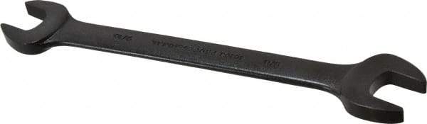 Proto - 9/16" x 5/8" Standard Open End Wrench - 7-47/64" OAL, Double End, Black Finish, 15° Head Angle - Exact Tool & Supply