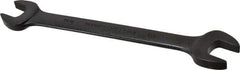 Proto - 9/16" x 5/8" Standard Open End Wrench - 7-47/64" OAL, Double End, Black Finish, 15° Head Angle - Exact Tool & Supply