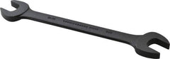 Proto - 11/16" x 3/4" Standard Open End Wrench - 8-63/64" OAL, Double End, Black Finish, 15° Head Angle - Exact Tool & Supply