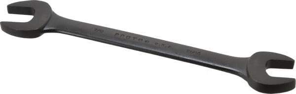 Proto - 13/16" x 7/8" Standard Open End Wrench - 10-15/64" OAL, Double End, Black Finish, 15° Head Angle - Exact Tool & Supply