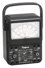 Simpson Electric - 0 VAC to 300 VAC, Current Leakage Tester - Analog Display, 60 Hz, 9V Power Supply - Exact Tool & Supply