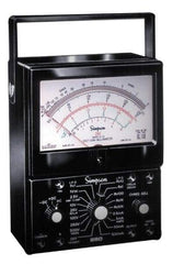 Simpson Electric - 12211, 1,000 VAC/VDC, Analog Manual Ranging Multimeter - 200 Ohm, Measures Voltage, Current, Resistance - Exact Tool & Supply