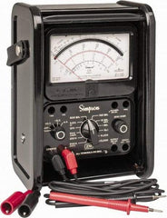 Simpson Electric - 12227, 1,000 VAC/VDC, Analog Manual Ranging Multimeter - 20 mOhm, Measures Voltage, Current, Resistance - Exact Tool & Supply