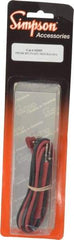 Simpson Electric - Electrical Test Equipment Leads - Use with 160 Handi Shock Resistant Analog VOM - Exact Tool & Supply