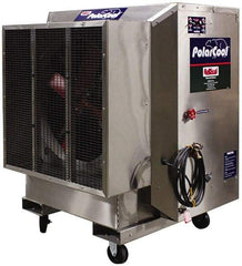 RollSeal - 48" Blade, 1-1/2 hp, 18,000 CFM Evaporative Cooler - 11 Amp Rating, 240 Volts, Single Speed - Exact Tool & Supply