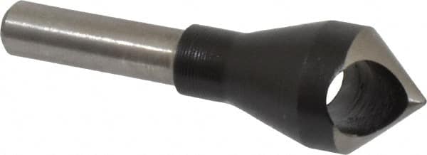 Interstate - 1/4" Shank Diam, 0 Flute 82° High Speed Steel Countersink - Exact Tool & Supply