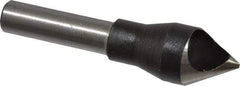 Interstate - 1/4" Shank Diam, 0 Flute 60° High Speed Steel Countersink - Bright Finish, Single End, Straight Shank, Right Hand Cut - Exact Tool & Supply