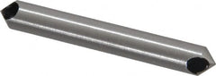 Interstate - 1/4" Shank Diam, 0 Flute 90° High Speed Steel Countersink - Exact Tool & Supply