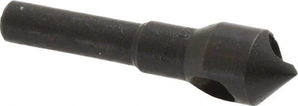 Interstate - 1/4" Shank Diam, 0 Flute 90° High Speed Steel Countersink - Exact Tool & Supply