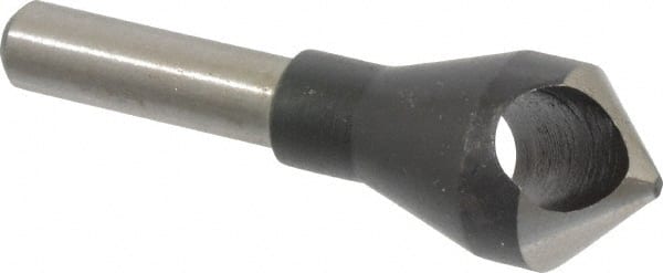 Interstate - 1/4" Shank Diam, 0 Flute 90° High Speed Steel Countersink - Exact Tool & Supply