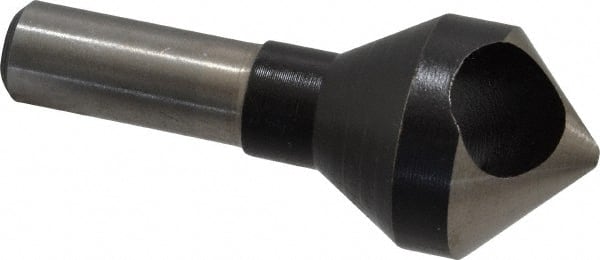 Interstate - 1/2" Shank Diam, 0 Flute 90° High Speed Steel Countersink - Exact Tool & Supply