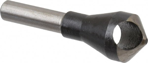 Interstate - 1/4" Shank Diam, 0 Flute 100° High Speed Steel Countersink - Exact Tool & Supply
