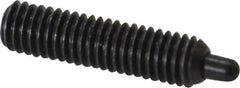 Gibraltar - 10-32, 3/4" Thread Length, 1/8" Plunger Projection, Steel Threaded Spring Plunger - 0.092" Max Plunger Diam, 3/4" Plunger Length, 2.9 Lb Init End Force, 11.1 Lb Final End Force, 1/16" Hex - Exact Tool & Supply