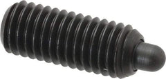 Gibraltar - 1/2-13, 1-1/4" Thread Length, 1/4" Plunger Projection, Steel Threaded Spring Plunger - 1/4" Max Plunger Diam, 1-1/4" Plunger Length, 6.6 Lb Init End Force, 17.4 Lb Final End Force, 1/4" Hex - Exact Tool & Supply