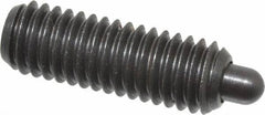 Gibraltar - 3/8-16, 1-1/8" Thread Length, 3/16" Plunger Projection, Steel Threaded Spring Plunger - 0.186" Max Plunger Diam, 1-1/8" Plunger Length, 5.5 Lb Init End Force, 14.5 Lb Final End Force, 3/16" Hex - Exact Tool & Supply