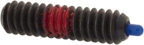 Gibraltar - 6-32, 17/32" Thread Length, 1/16" Plunger Projection, Steel Threaded Spring Plunger - 0.045" Max Plunger Diam, 17/32" Plunger Length, 1.5 Lb Init End Force, 4.5 Lb Final End Force, 1/16" Hex - Exact Tool & Supply