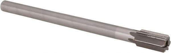 Interstate - 23/32" Diam, 0.5605 to 0.5625" Max Diam Straight Shank, 1-1/4" Flute Length, Machine Expansion Reamer - Straight Flute, 9" OAL, Right Hand Cut, 6 Flutes, High Speed Steel, Bright Finish - Exact Tool & Supply