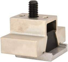 Mitee-Bite - 2,000 Lb Holding Force Single T-Slot Machinable Wedge Clamp - 2" Wide x 0.82" Deep x 1" High Base, 10.4 Lb/Ft Torque, 5/16-18 Screw Thread - Exact Tool & Supply