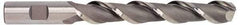 Hertel - 3/4", 4" LOC, 3/4" Shank Diam, 6-1/4" OAL, 2 Flute, High Speed Steel Square End Mill - Single End, Uncoated, Spiral Flute, 42° Helix, Centercutting, Right Hand Cut, Right Hand Flute - Exact Tool & Supply