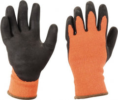 PRO-SAFE - Size M (8) Latex Coated Acrylic/Terry Cold Protection High Visibility Work Gloves - Exact Tool & Supply