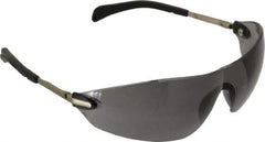MCR Safety - Gray Lenses, Frameless Safety Glasses - Scratch Resistant, Size Universal, Wrap Around - Exact Tool & Supply
