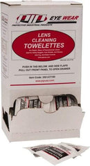 PIP - 100 Antifog, Antistatic Lens Cleaning Towelettes - Individually Wrapped, Nonsilicone Cleaner, 6-3/4 Inch Long x 5 Inch Wide, 5 Inch Wide x 3 Inch Deep x 22 cm High Dispenser - Exact Tool & Supply