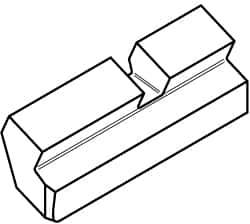 Kennametal - BDHX0802 Grade KD1415 PCD Milling Insert - Uncoated, 0.0906" Thick - Exact Tool & Supply