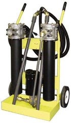 Parker - MicroGlass III Filter Media, 10 GPM Flow Rate, Portable Filter System - 10 Micron Rating, -40 to 150°F - Exact Tool & Supply