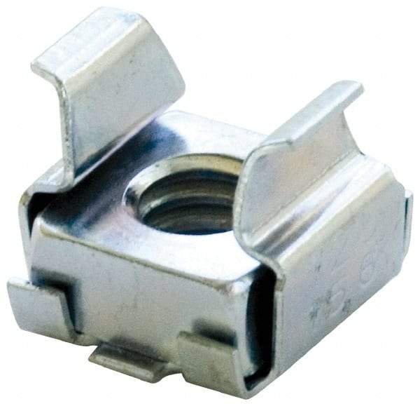 Value Collection - 1/2-13 Screw, 0.059 to 0.092" Thick, Spring Steel Cage Nut - Black Phosphate Finish - Exact Tool & Supply