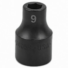 SK - Impact Socket - 1/2"DR 9MM IMPACT SOCKET - Exact Tool & Supply