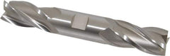 Hertel - 1", 1-7/8" LOC, 1" Shank Diam, 6-3/8" OAL, 4 Flute, High Speed Steel Square End Mill - Double End, Uncoated, Spiral Flute, 30° Helix, Centercutting, Right Hand Cut, Right Hand Flute - Exact Tool & Supply