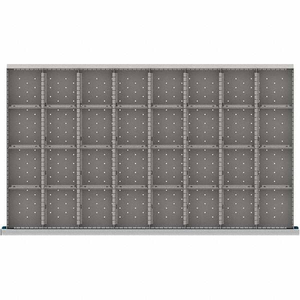 LISTA - 32-Compartment Drawer Divider Layout for 3.15" High Drawers - Exact Tool & Supply
