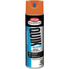 Krylon - 20 fl oz Orange Marking Paint - 50 to 60 Sq Ft Coverage, Water-Based Formula - Exact Tool & Supply