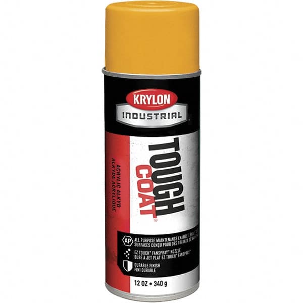 Krylon - Yellow (Caterpillar Old), 12 oz Net Fill, High Gloss, Enamel Spray Paint - Exact Tool & Supply