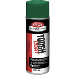 Krylon - Medium Green, 12 oz Net Fill, High Gloss, Enamel Spray Paint - 20 to 25 Sq Ft per Can, 16 oz Container, Use on Conduits, Ducts, Electrical Equipment, Machinery, Metal, Motors, Pipelines & Marking Areas, Railings, Steel Bars, Tool Boxes, Tools - Exact Tool & Supply