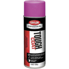 Krylon - OSHA Purple, 12 oz Net Fill, High Gloss, Enamel Spray Paint - 20 to 25 Sq Ft per Can, 16 oz Container, Use on Conduits, Ducts, Electrical Equipment, Machinery, Metal, Motors, Pipelines & Marking Areas, Railings, Steel Bars, Tool Boxes, Tools - Exact Tool & Supply