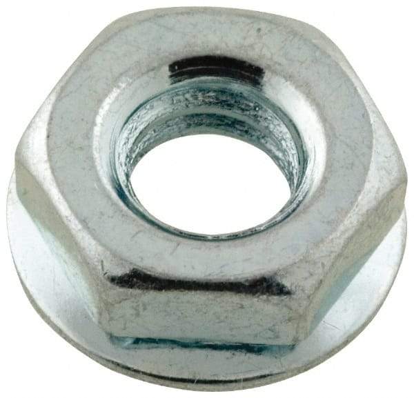 Value Collection - #6-32, Zinc Plated, Steel Hex Nut with Conical Washer - 5/16" Washer Diam, 5/16" Width Across Flats - Exact Tool & Supply