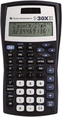 Texas Instruments - LCD Scientific Calculator - 3-3/8 x 6-3/8 Display Size, Black, Battery & Solar Powered, 1.1" Long x 6-1/2" Wide - Exact Tool & Supply