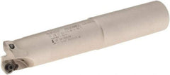 Iscar - 1" Cut Diam, 0.06" Max Depth, 1" Shank Diam, Weldon Shank Indexable High-Feed End Mill - Screw Holding Method, FF WOMT/WOCT, FF WOMW Insert, FF EW Toolholder, Through Coolant - Exact Tool & Supply