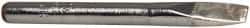 Hexacon Electric - 3/16 Inch Point, 1/4 Inch Tip Diameter, Semi Chisel Soldering Iron Tip - For Use with SI-30H - Exact Tool & Supply