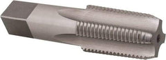 Cle-Line - 1/2-14 NPT Thread, 4 Flute Standard Pipe Tap - 3-1/8" OAL, 1-3/8" Thread Length, 11/16" Shank Diam, Bright Finish, High Speed Steel - Exact Tool & Supply