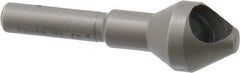 Weldon - 9/16" Head Diam, 1/4" Shank Diam, 60° High Speed Steel Countersink - Exact Tool & Supply