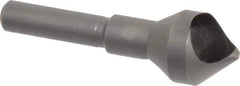 Weldon - 9/16" Head Diam, 1/4" Shank Diam, 82° High Speed Steel Countersink - Bright Finish, 1-7/8" OAL, Single End, Straight Shank, Right Hand Cut - Exact Tool & Supply